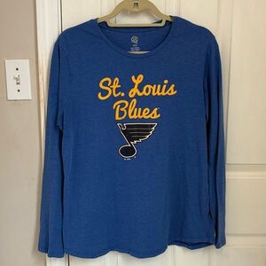 NHL St. Louis Blues Long-Sleeve Crewneck Tee Shirt